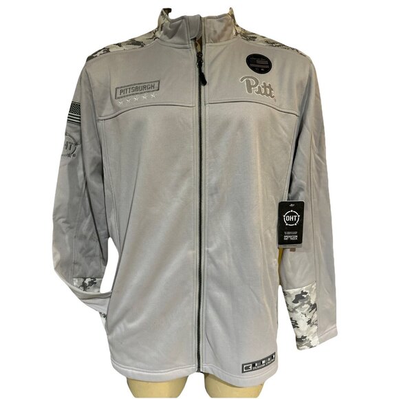 NEW Pittsburgh Pitt Panthers Colosseum Athletics Camo Full Zip Jacket Men's L - Picture 1 of 8